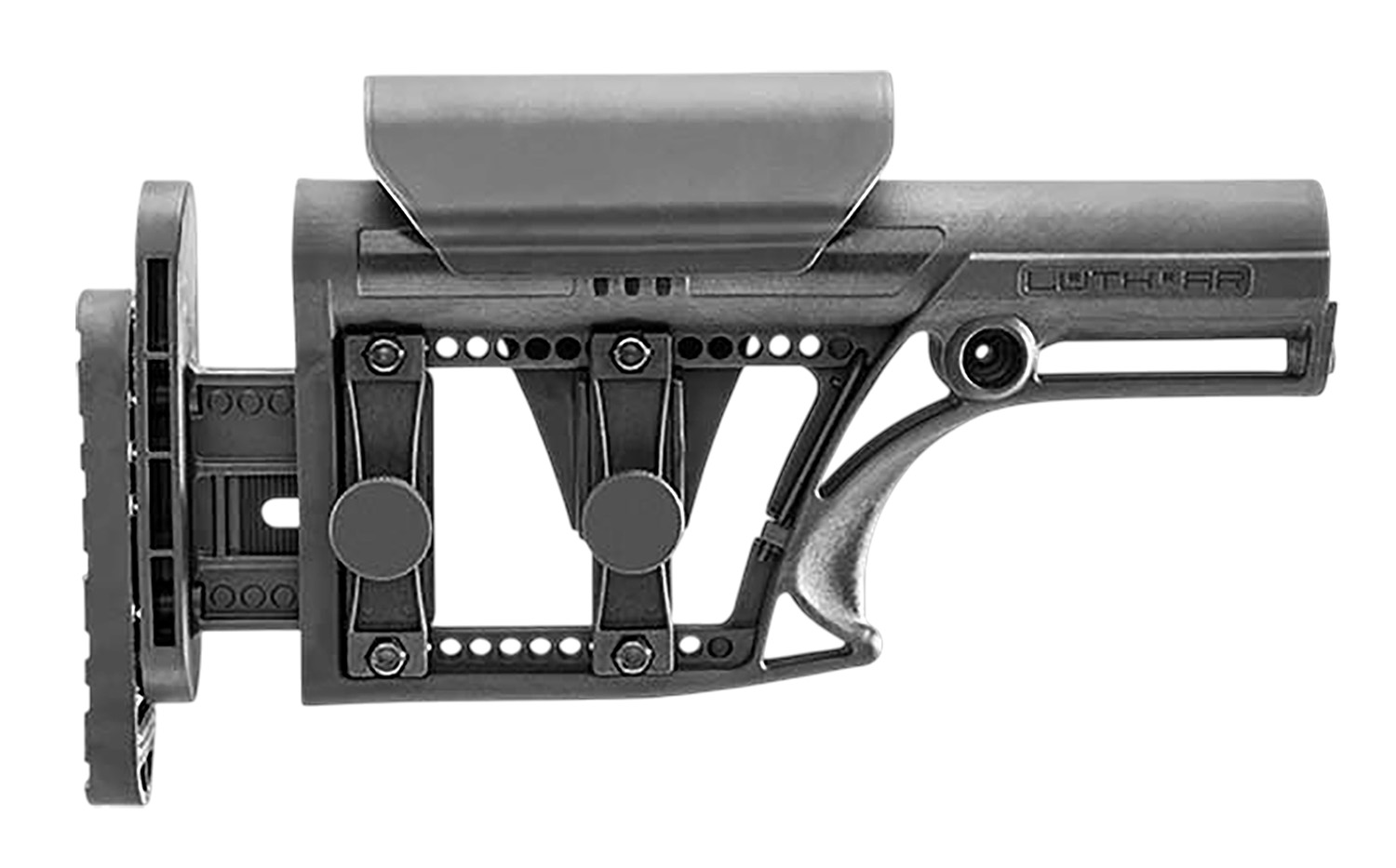 Luth-ar MBA-1 MBA-1 Buttstock Black Fits Rifle 10.50" OAL Ambidextrous