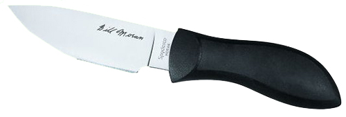 Spyderco FB02P Moran 3.88" Fixed Drop Point Plain Satin VG-10 SS Blade/Black FRN Handle Includes Sheath w/G-Clip