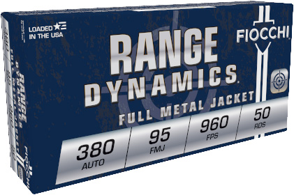 FIOCCHI 380 ACP 95GR FMJ - 50RD 20BX/CS
