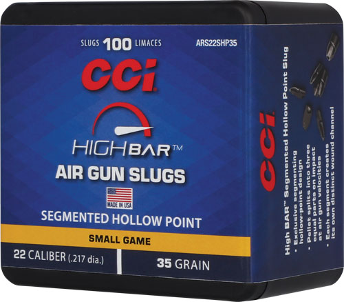 CCI HIGH BAR AIR PELLETS 22 - 35GR HP 100RD BOX 5BX/CS