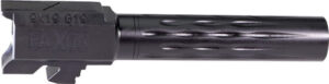 FAXON FITS GLOCK 19 BARREL 9MM - FLAME FLUTED NON THREADED BLK