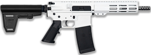 Great Lakes AR15 Pistol with Brace 223 Wylde 7.5" White