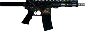Great Lakes AR15 Pistol .223 Wylde 7.5" Splatter Black