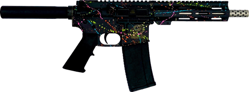 Great Lakes AR15 Pistol .223 Wylde 7.5" Splatter Black