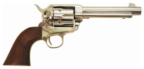 Cimarron Frontier .45 LC Revolver Stainless 5.5" Walnut