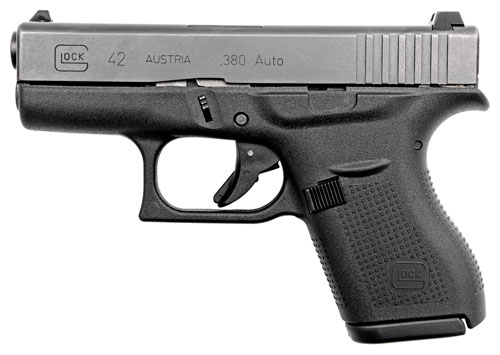 Glock 42 .380 ACP Semi-Auto Pistol - 6 Round, Black