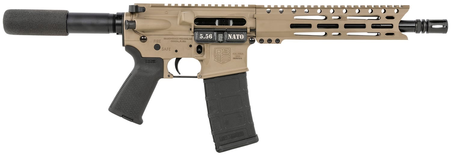 Diamondback Firearms DB-15 5.56mm AR Pistol 10" FDE