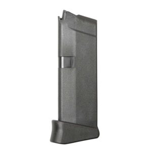 Glock Factory Original Glock 42 Magazine w/Extension Glock 42 .380 ACP Black Polymer 6/rd