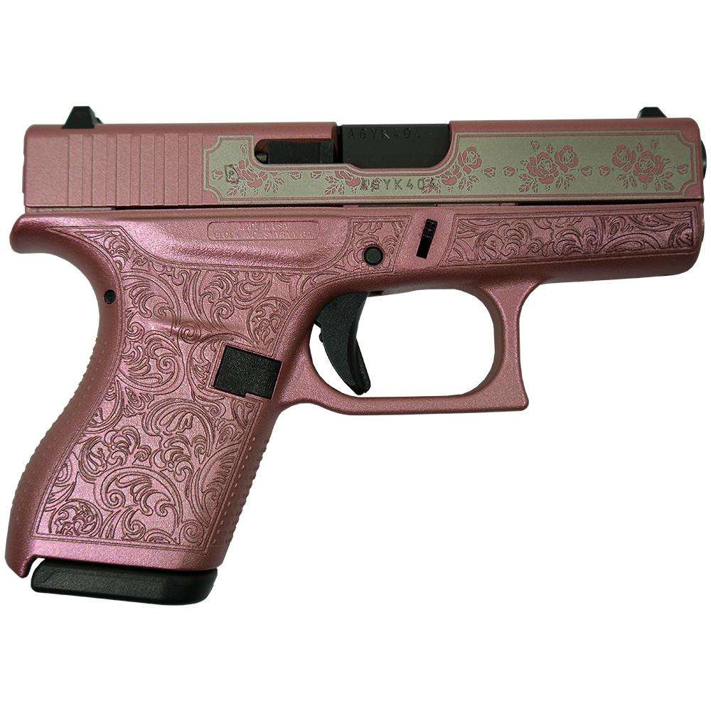 Glock 42 Custom Medusa Pink Subcompact .380 ACP Handgun