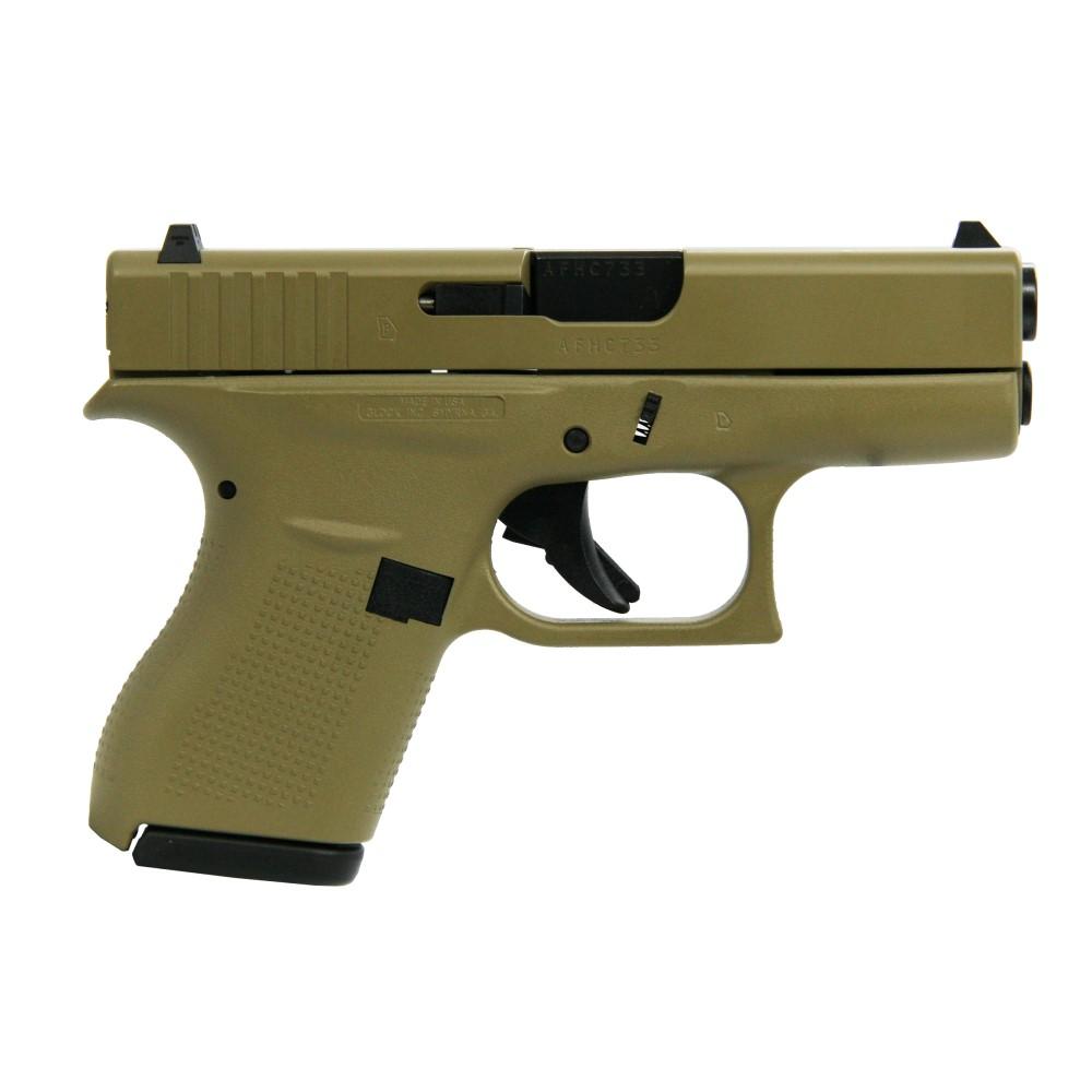 Glock 42 FDE Subcompact .380 ACP Pistol with 2 Magazines