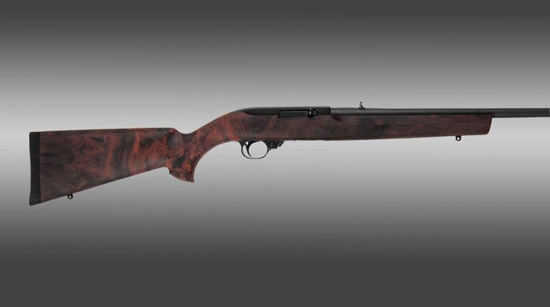 Hogue Ruger 10-22 Red Lava Rubber OverMolded Stock