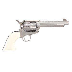 Taylor's & Company 1873 Outlaw Legacy Nickel Engraved Revolver .357 Mag