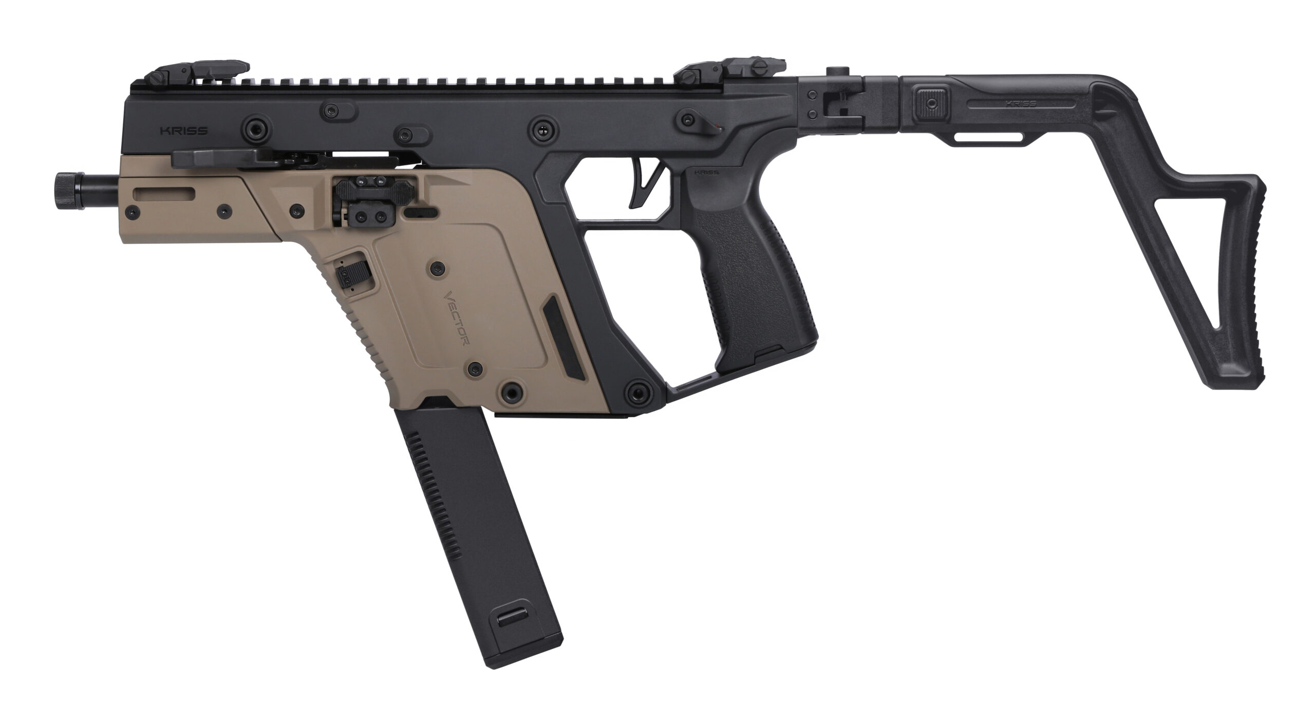 KRISS USA Vector SBR 9mm 5.5" Black/FDE 40+1