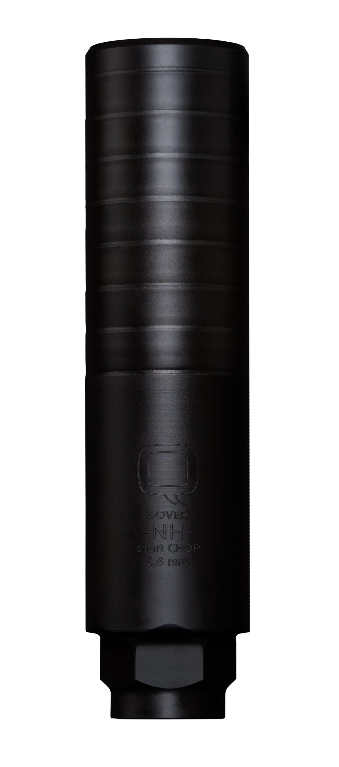 Q NO FILTER SHORT CHOP 8.6BLK Suppressor