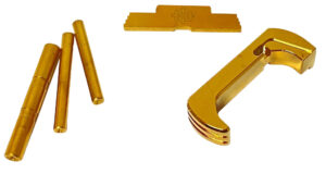 Cross Armory CRG5OKGD 3 Piece Kit  Extended Compatible w/ Glock 17/19/26/34 Gen5 Gold Anodized Steel/Aluminum