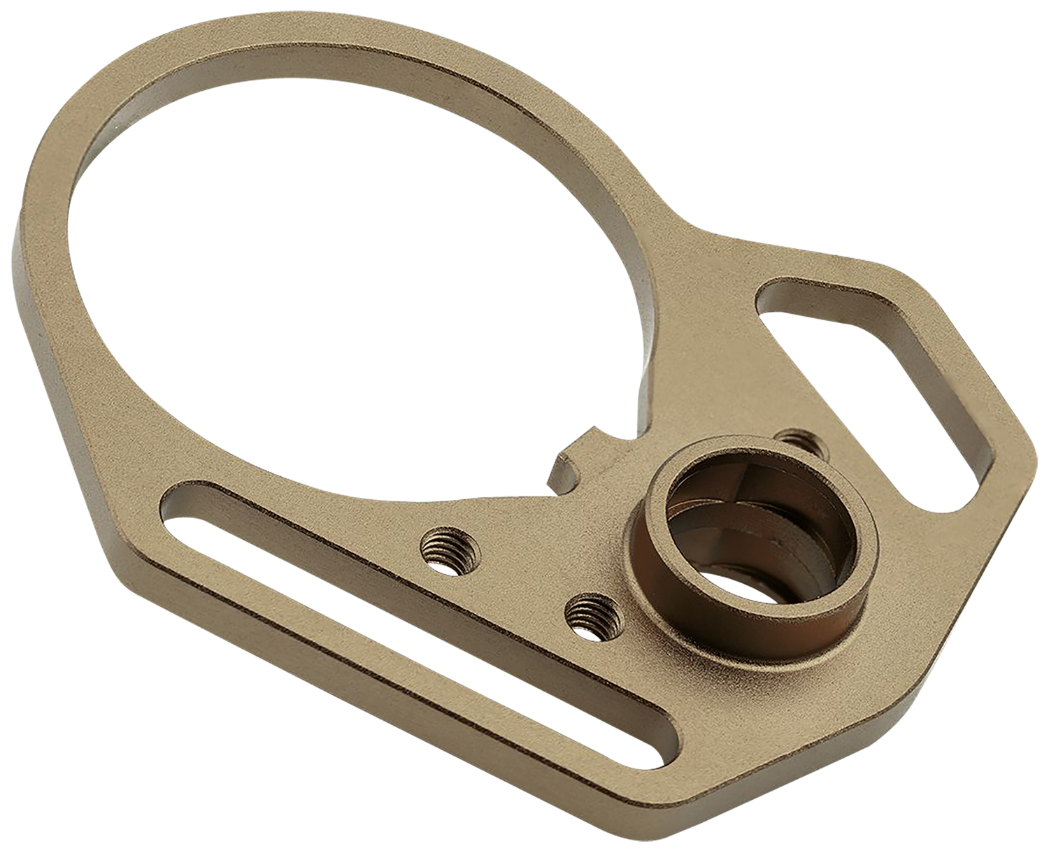 Strike Industries AR QD End Plate & Castle Nut - FDE