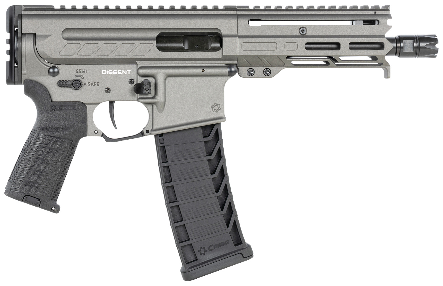 CMMG Dissent MK4 9mm Pistol 6.5" Tungsten Gray