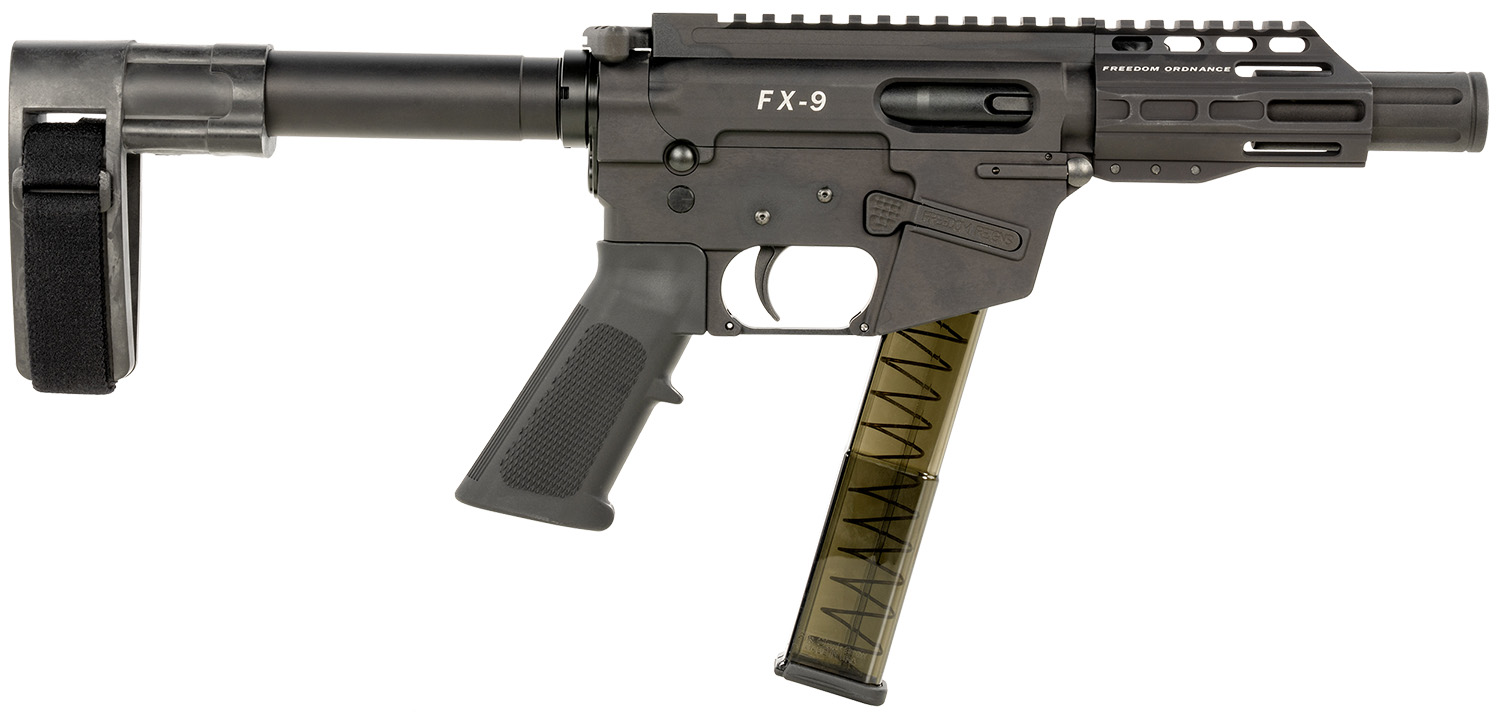 Freedom Ordnance FX-9 9mm 4" Pistol with SB Mini Brace
