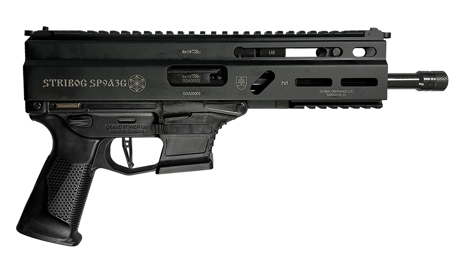 Grand Power Stribog SP9A3G CA Compliant 9mm Rifle