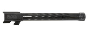 Faxon Firearms GB910N34LGQT Match Series  9mm Luger 5.75" Fluted Threaded Black Nitride Stainless Steel, Fits Glock 34 Gen2-4