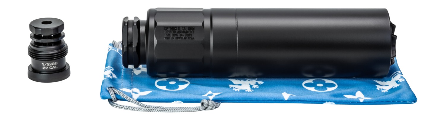 Griffin Armament GAOP6TM-W Taper Mount Optimus 6 6mm Fits 6.59" Long 17-4 Stainless Steel Cerakote
