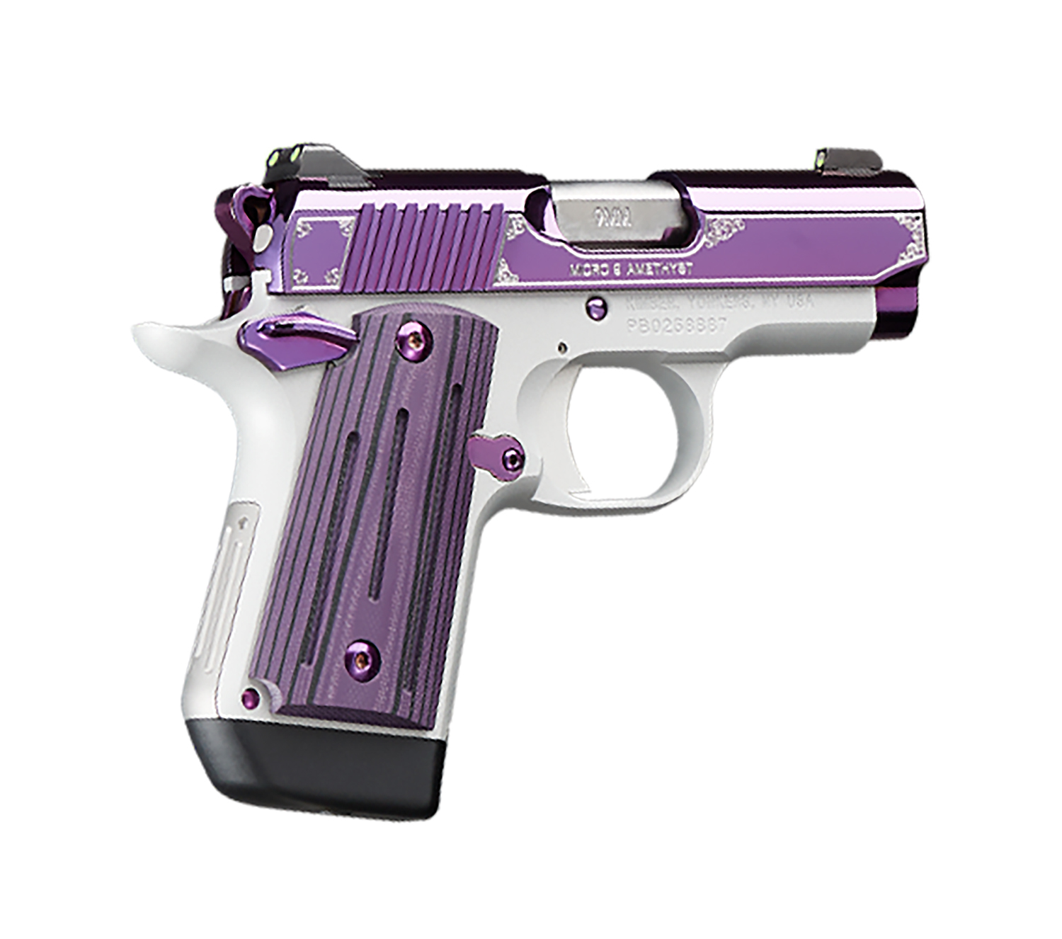Kimber Micro 9 Amethyst 9mm Pistol, Purple PVD Slide