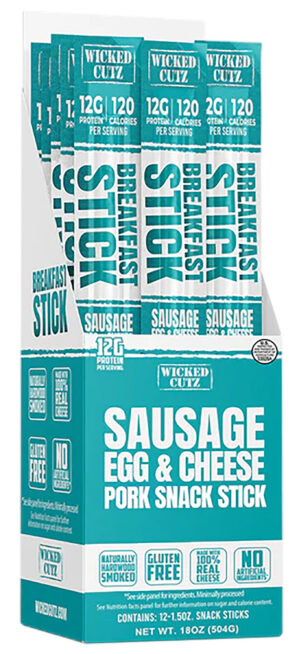 Wicked Cutz WCBR12SEC Sausage Egg & Cheese Breakfast Sticks  12 Pack