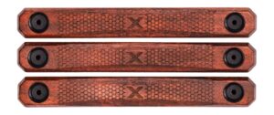 Woox SH.MLK004.S3 M-LOK Rail Covers 3 Slot American Walnut 4.88" Long