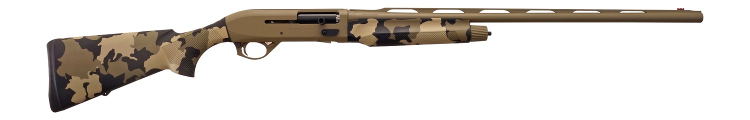 T R Imports A22026OS1 Alpha 2 20 Gauge 3" 4+1 26" Flat Dark Earth Cerakote Vent Rib Barrel & Receiver, Fixed Old School Camo Synthetic Stock