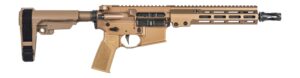 Geissele Automatics 08562S Super Duty MOD1 5.56 NATO No Magazine 10.30" Threaded Barrel, Desert Dirt Cerakote Aluminum Receiver w/Picatinny Rail, M-LOK Handguard, DD Polymer SB Tactical SBA3 Brace, Mi
