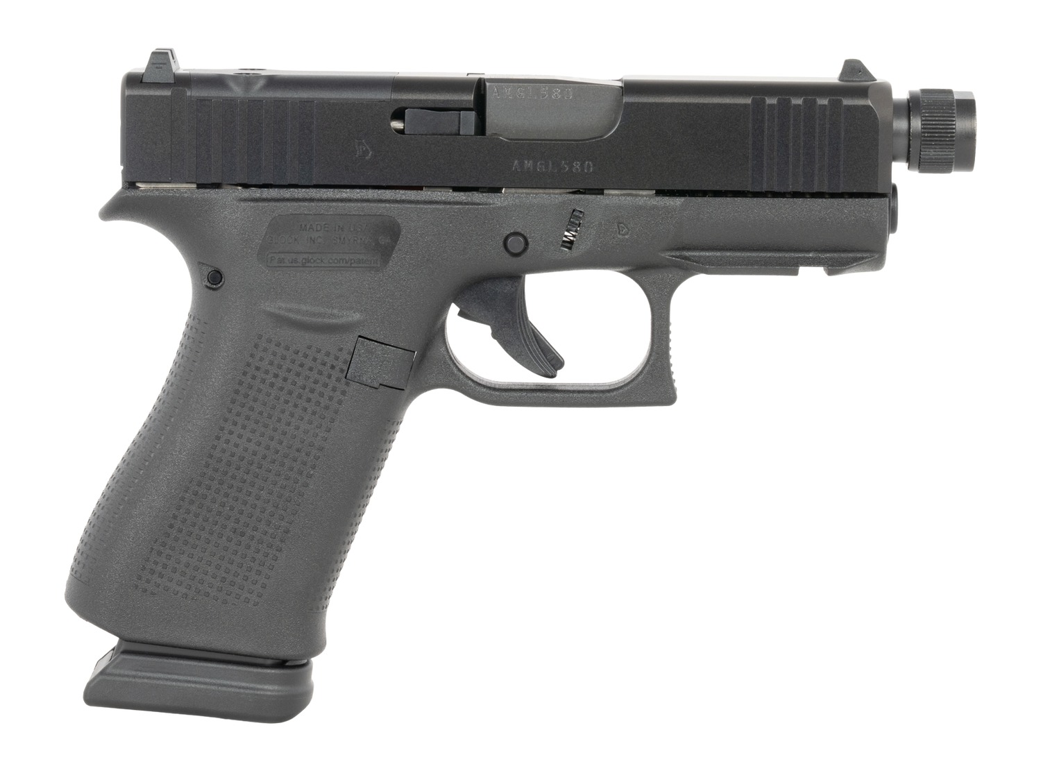 Glock G43X 9mm 10+1 Optic Ready Threaded Barrel Pistol