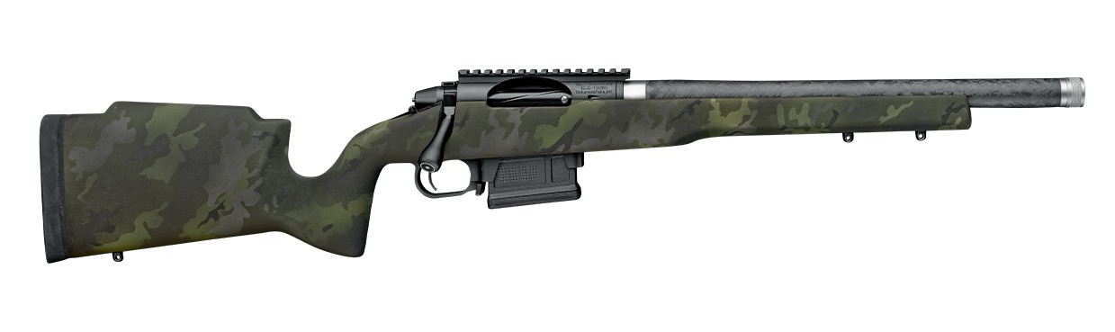 Proof Research 151525 Elevation MTR 2.0 308 Win 4+1 16.50" Carbon Fiber Match Grade Threaded Barrel, Black Receiver w/Picatinny Rail, Midnight Camo Proof Fixed Carbon Fiber Stock, Right Hand