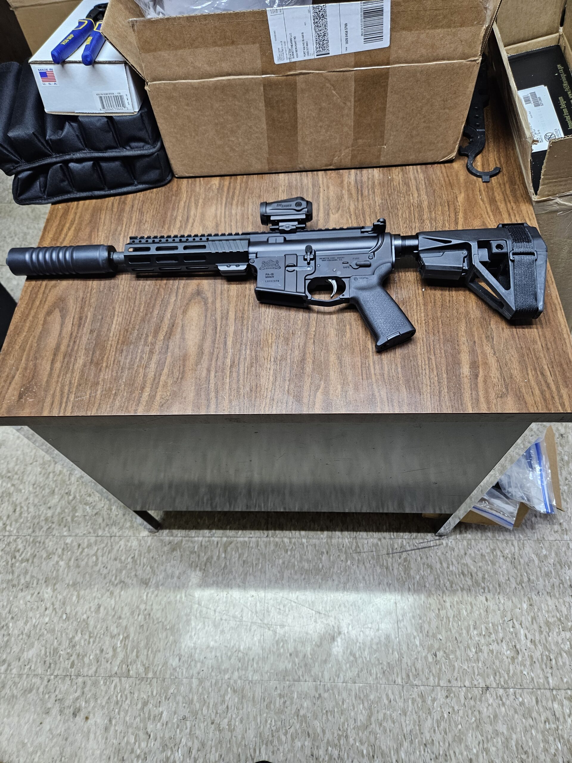 AR15 .300 BLK Pistol w/ AB Suppressor and Optic