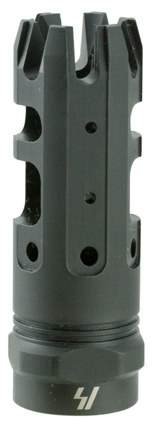 Strike Industries KINGCOMP30 King Comp  Black Steel with 5/8"-24 tpi Threads, 2.62" OAL & 0.87" Diameter for 308 Win, 7.62x51mm NATO AR-Platform