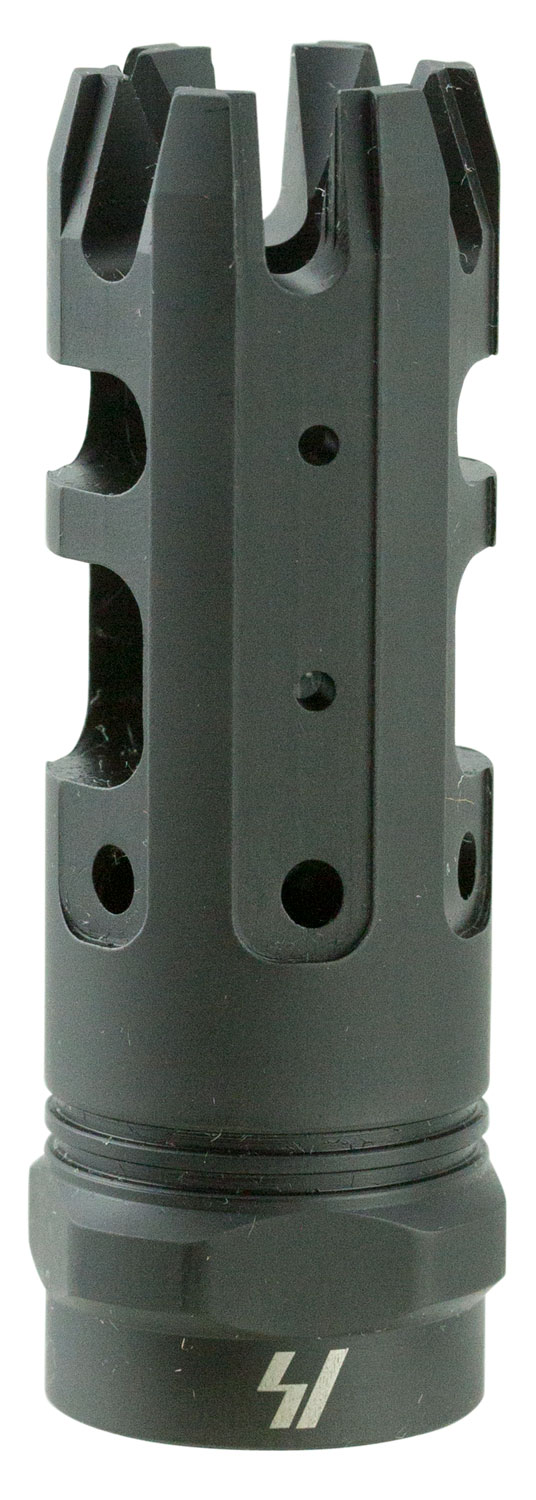 Strike Industries KINGCOMP30 King Comp Black Steel with 5/8"-24 tpi Threads, 2.62" OAL & 0.87" Diameter for 308 Win, 7.62x51mm NATO AR-Platform