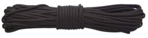 RED ROCK 550 PARACHUTE CORD - 100 FEET BLACK