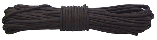RED ROCK 550 PARACHUTE CORD - 100 FEET BLACK
