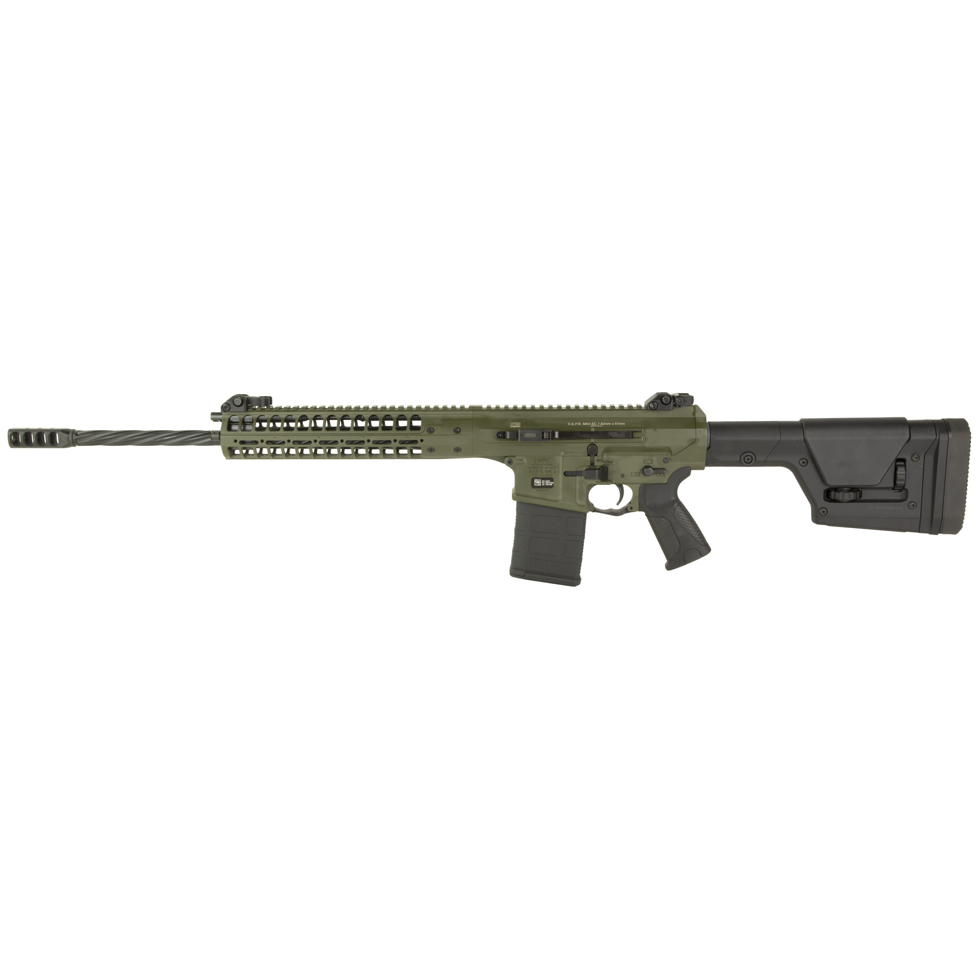 LWRC REPR MKII 7.62MM AR Rifle, 20" Barrel, OD Green