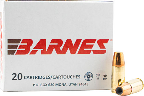 BARNES 9MM 124GR JHP - 20RD 10BX/CS