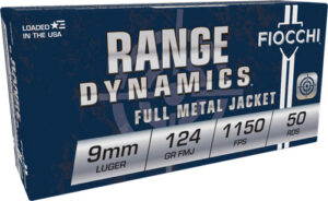 FIOCCHI 9MM LUGER 124GR FMJ - 50RD 20BX/CS