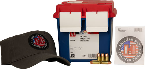 HORNADY AMERICAN GUNNER 45 ACP - 185GR XTP 250RD 2BX/CS