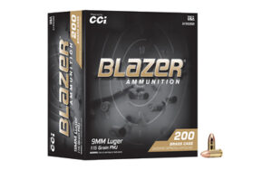 BLAZER 9MM 115GR FMJ 200RD TRAY
