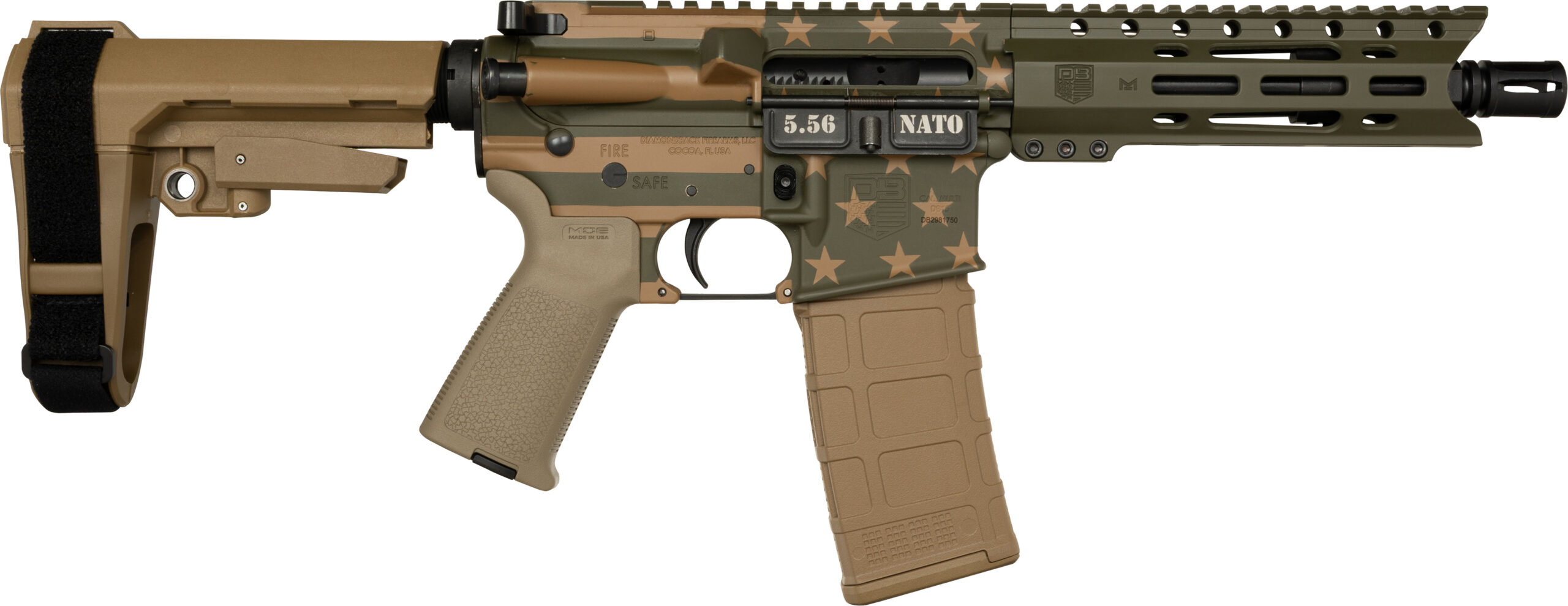 Diamondback DB15 5.56 Semi-Auto Pistol - 30RD