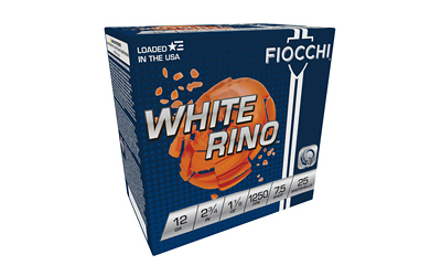 FIOCCHI WHITE RINO 12GA #7.5 25/250