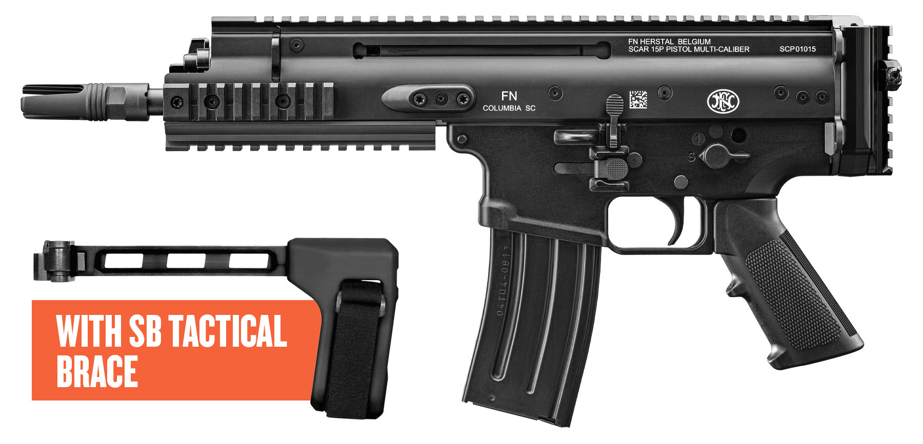 FNM SCAR 15P SBT 5.56 NATO 7.5" AR Pistol