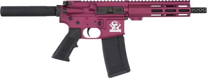 Great Lakes GLFA AR15 Pistol .223 Wylde 7.5" - Black Cherry