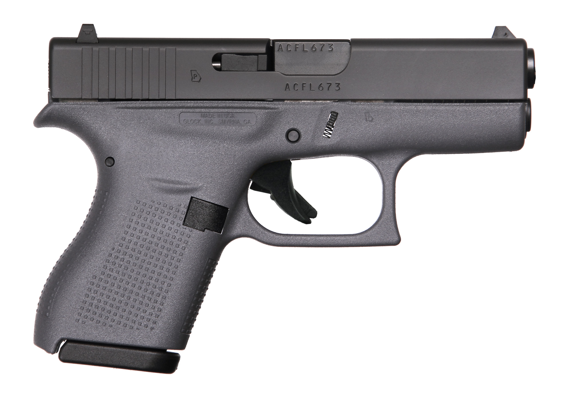 Glock G42 G3 Gray .380 ACP 6+1 Pistol