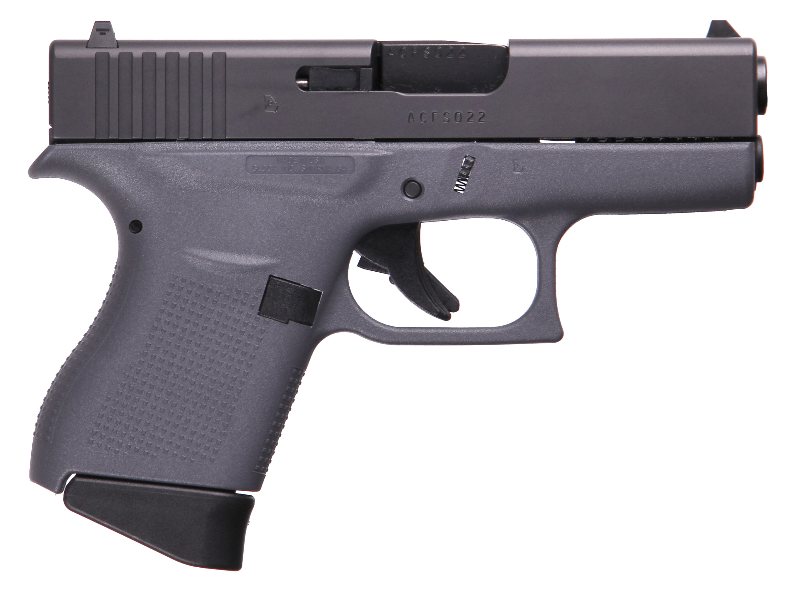 GLOCK G43 Gen 3 9mm Gray Pistol 6+1 Capacity