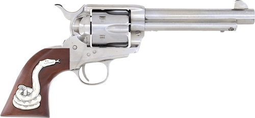 Cimarron Man with No Name .45 LC Revolver - Silver Snake