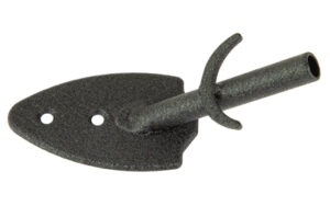 SKULL HOOKER FLUSH WALL MOUNT BLK